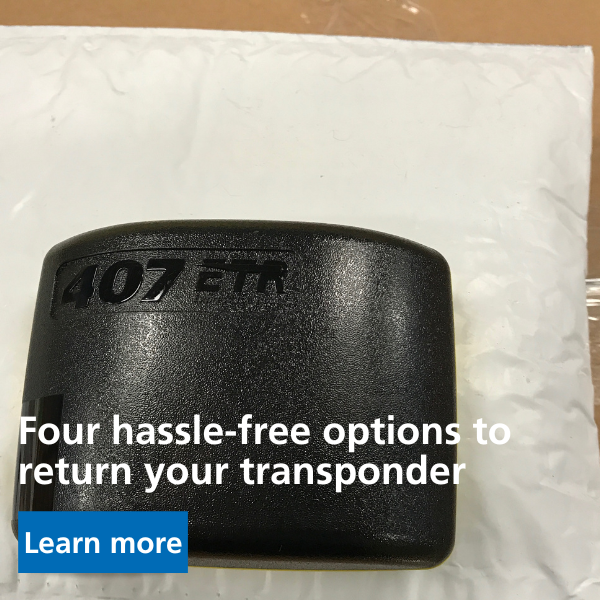 Return your transponder